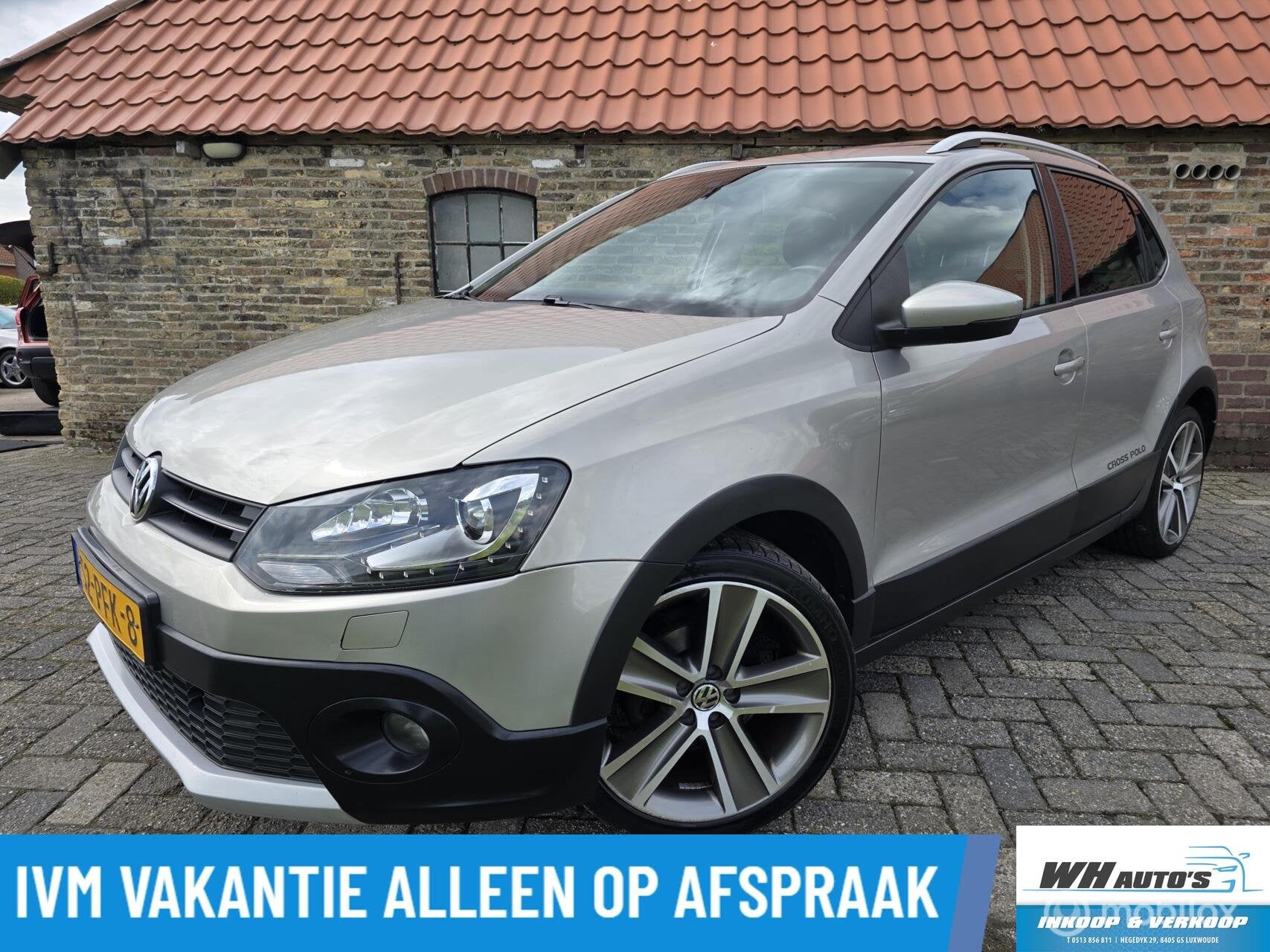 Volkswagen Polo 1.2 TSI Cross Navi|Leer| Pano | Led | Xenon, Euro 5, Beige, 1076 kg, Automatische klimaatregeling
