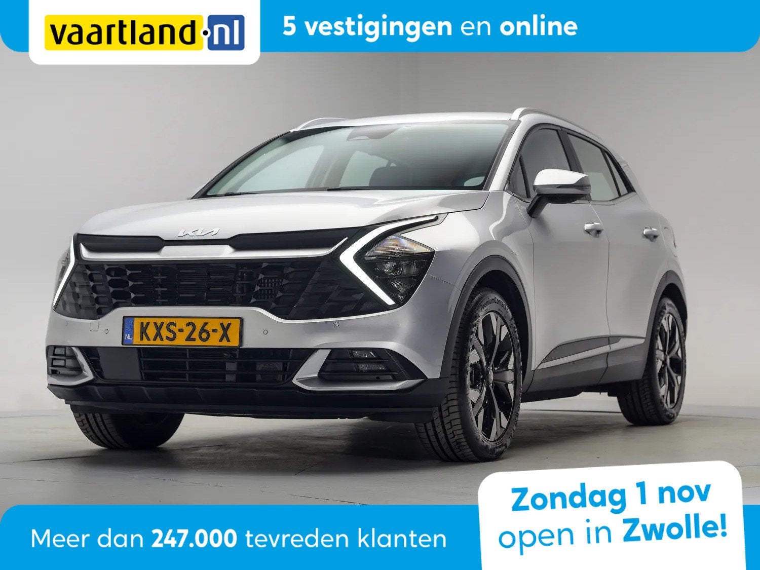 Kia Sportage 1.6 T-GDi Plug-in AWD DynamicLine [ Navi Adapt., Auto's, Automaat, 1350 kg, 14 kWh, Gebruikt
