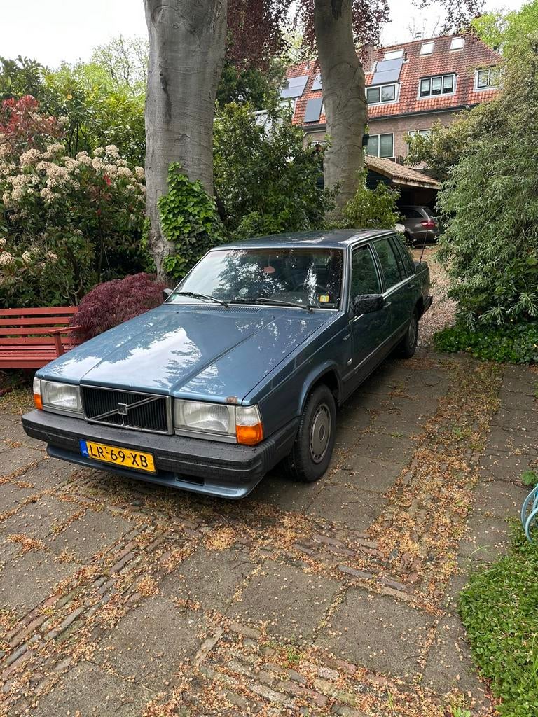 Volvo 740 2.3 GL 1985 LPG belastingvrij, Auto's, 4 cilinders, Blauw, Handgeschakeld, Particulier