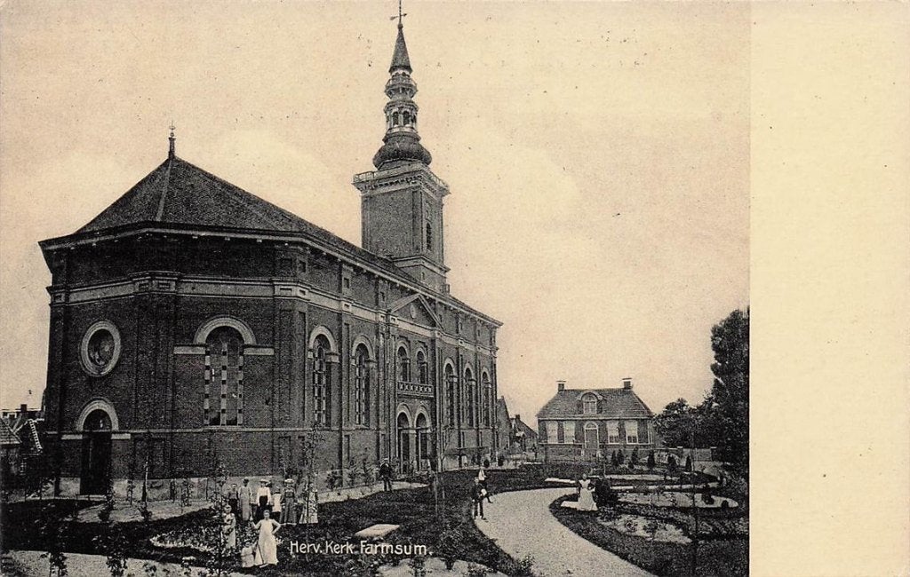 702-410-045 Herv Kerk Farmsum, Verzenden, Voor 1920, Groningen