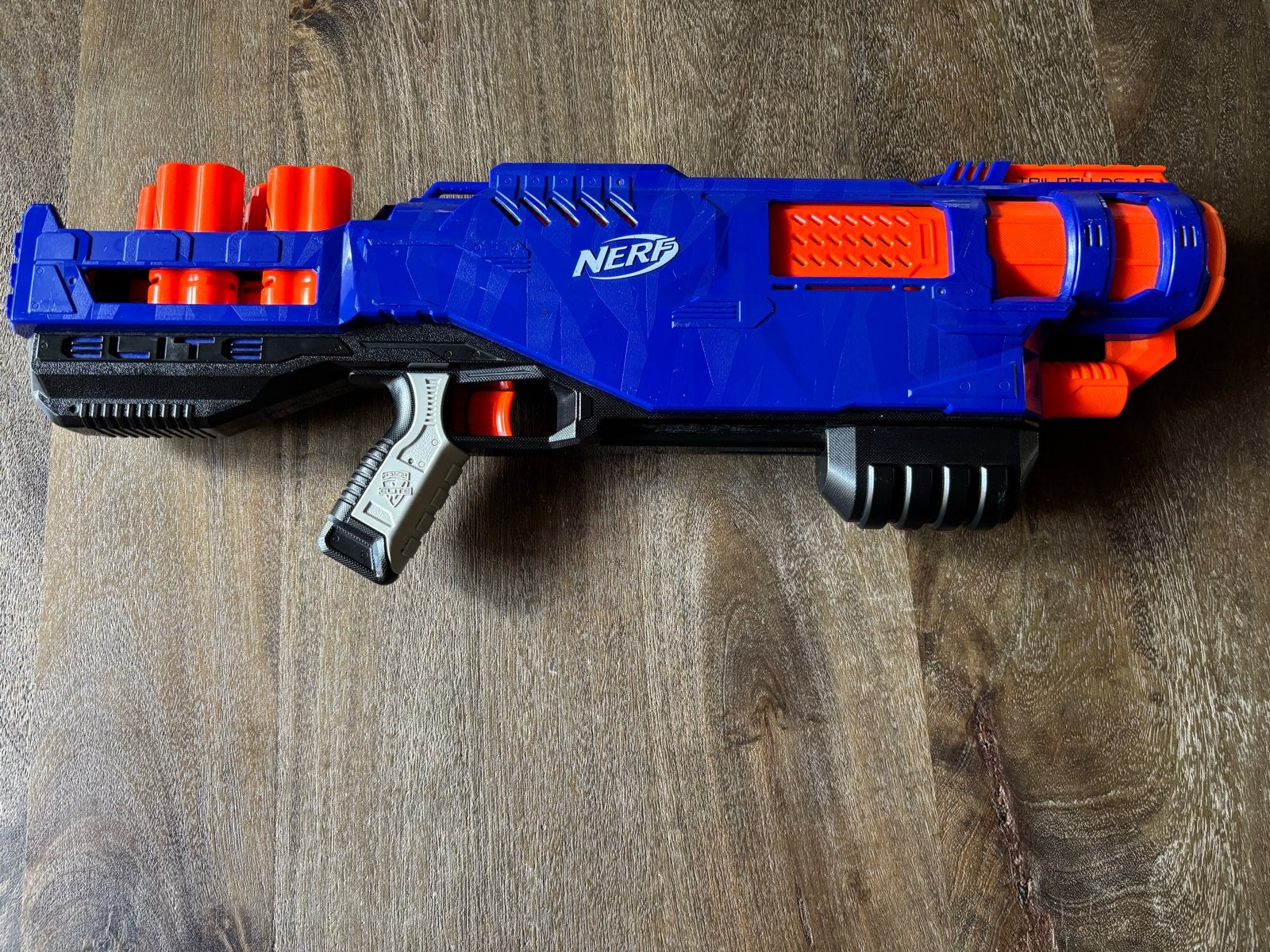 Nerf Elite Trilogy DS-15 Blaster met 4 patronen, Ophalen of Verzenden, Zo goed als nieuw, Jongen of Meisje