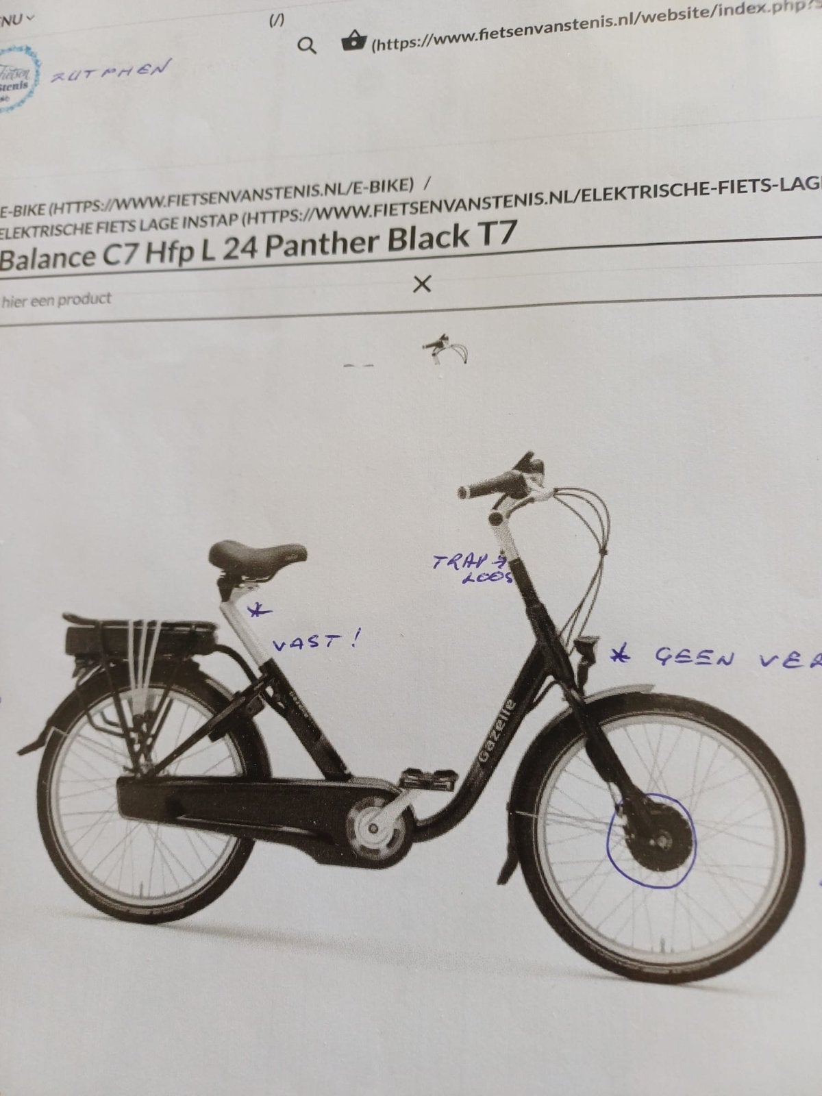 Forza elektrische fiets met lage instap, zeer goede staat, Ophalen, Zo goed als nieuw, Overige merken