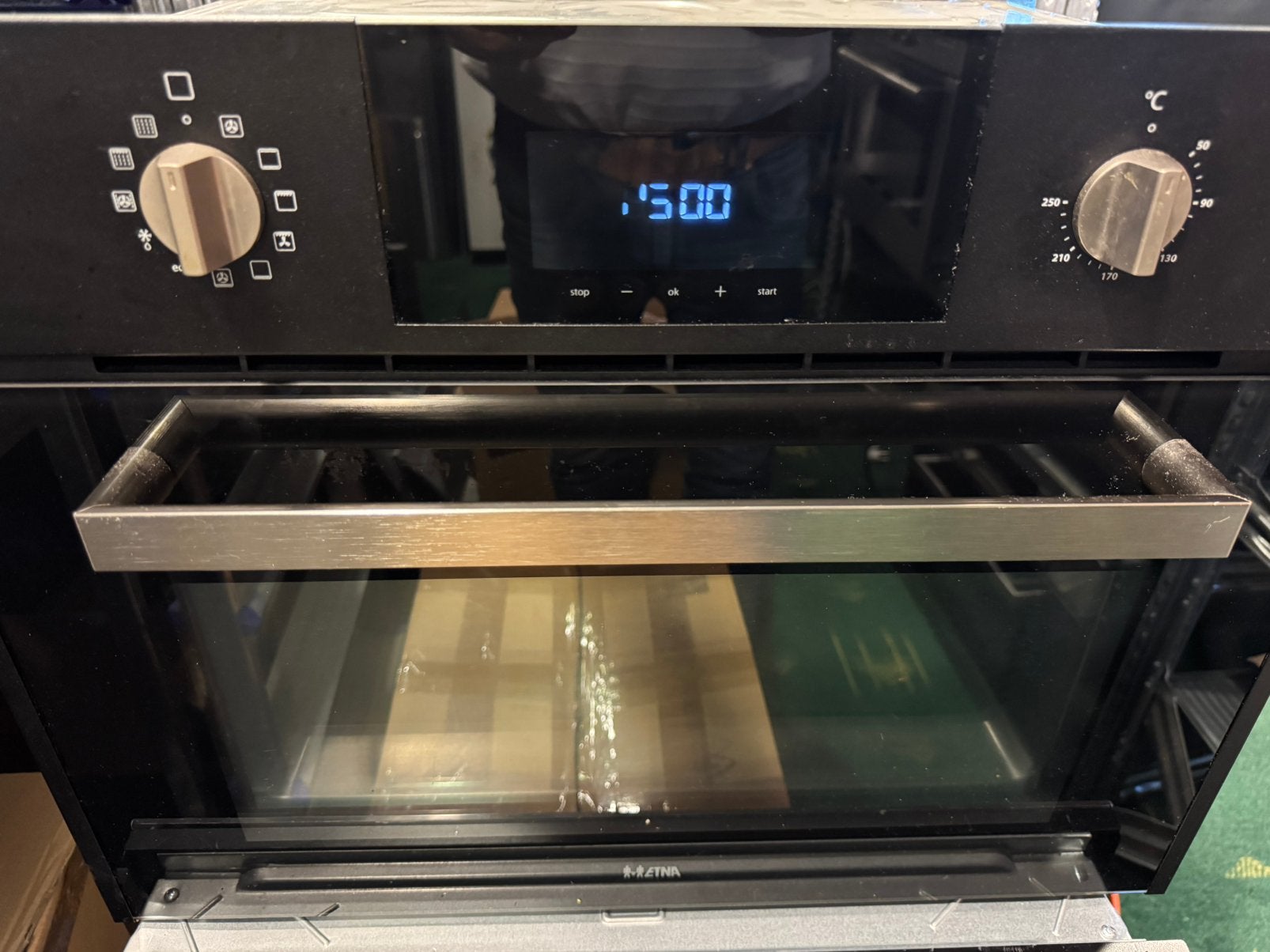 Etna Combioven Magnetron Grill Zwart Type. CM941ZT, Ophalen, Minder dan 45 cm, Inbouw, Hete lucht