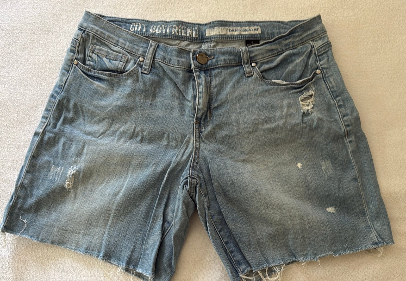 DKNY jeans short 40, Ophalen of Verzenden, Gedragen, Blauw, W32 (confectie 46) of kleiner