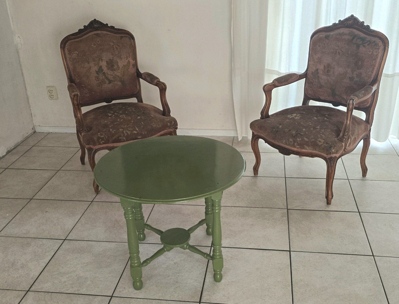 Antieke Louis XV Fauteuil - Elegante Armstoel, Antiek en Kunst, Antiek | Meubels | Stoelen en Banken, Ophalen