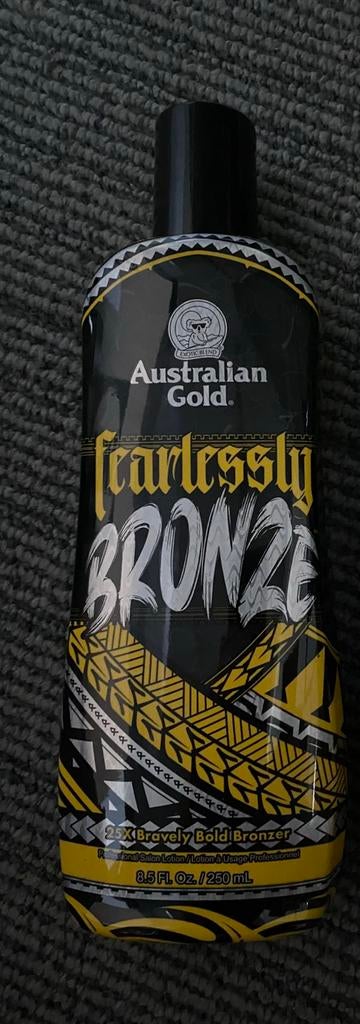 Nieuwe australian gold fearlessly bronze zonnebankcreme, Ophalen of Verzenden, Nieuw, Zonnebrand of After Sun