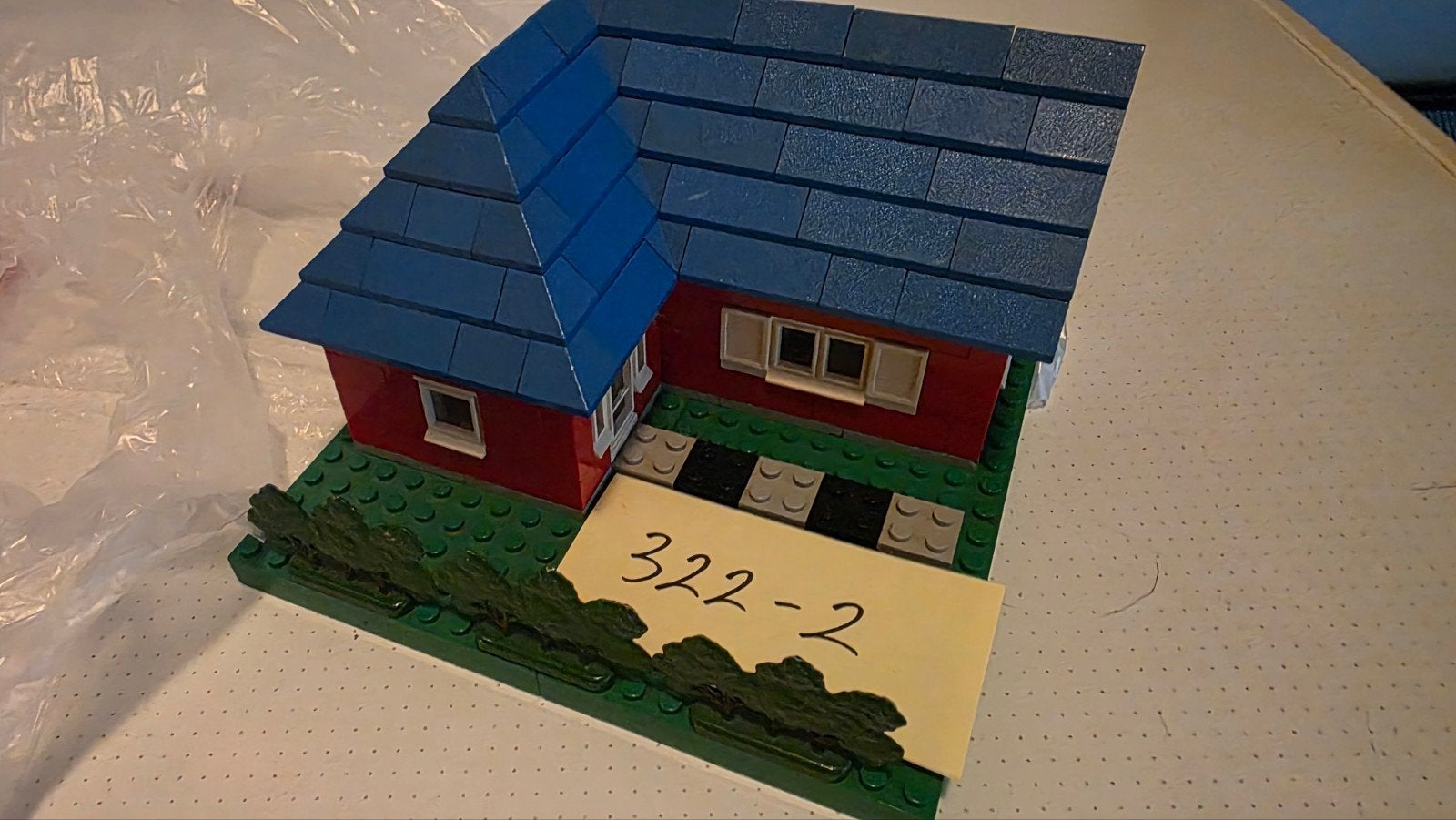 Vintage LEGO Duplo Huisje met Grondplaat en Losse Stenen, Kinderen en Baby's, Gebruikt, Ophalen of Verzenden, Duplo, Inclusief accessoires