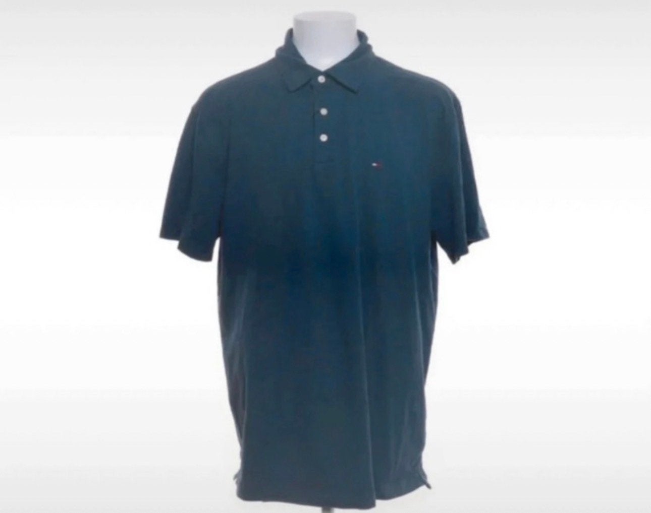 Mooie blauwe Tommy Hilfiger polo Shirt maat XXL, Ophalen of Verzenden, Gedragen, Overige maten, Blauw