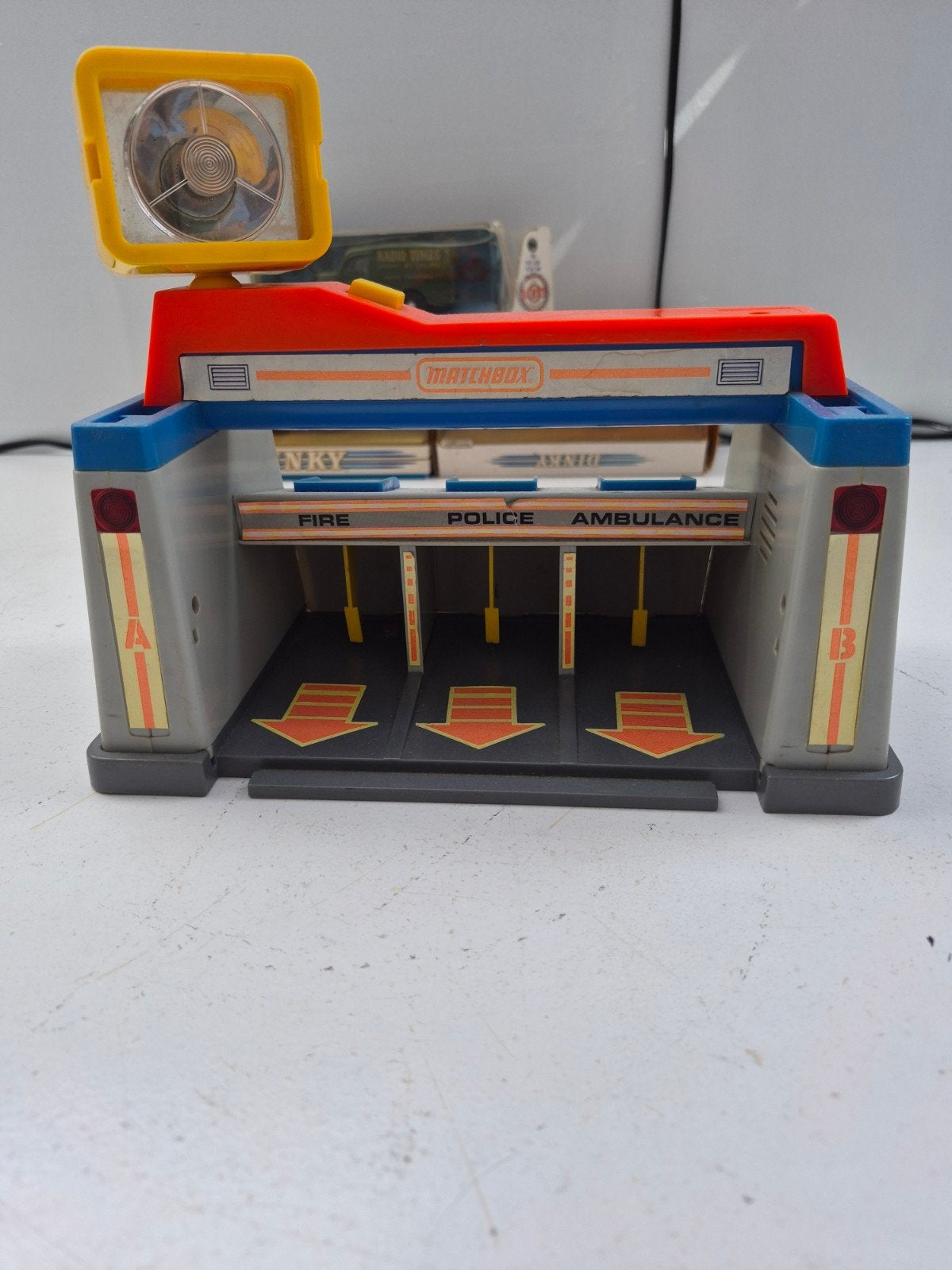 Vintage Matchbox Speelset Brandweer Politie Ambulance, Ophalen of Verzenden
