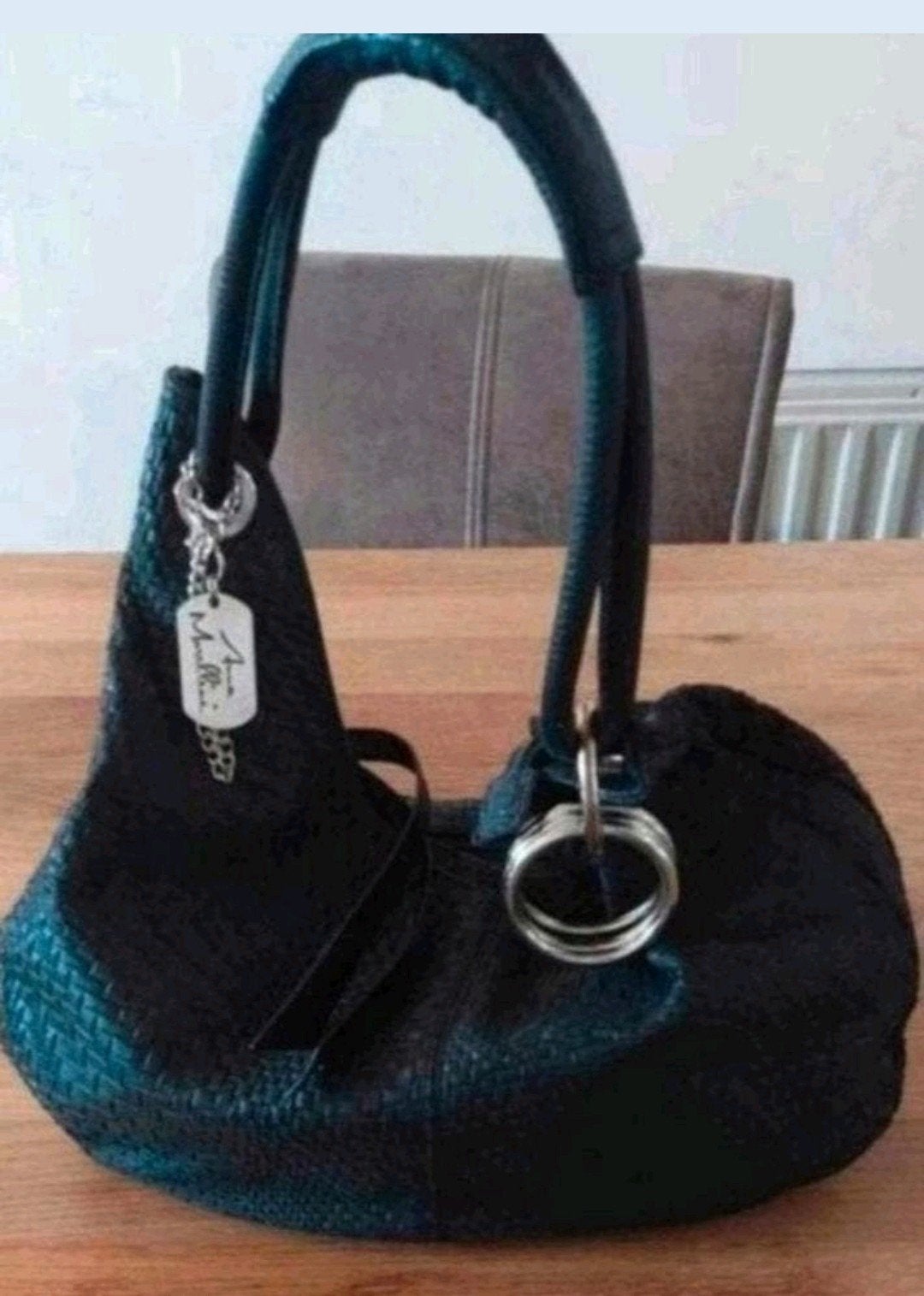 Anna morellini Italiaanse leren merk tas, Sieraden, Tassen en Uiterlijk, Ophalen of Verzenden, Zo goed als nieuw, Zwart, Overige typen