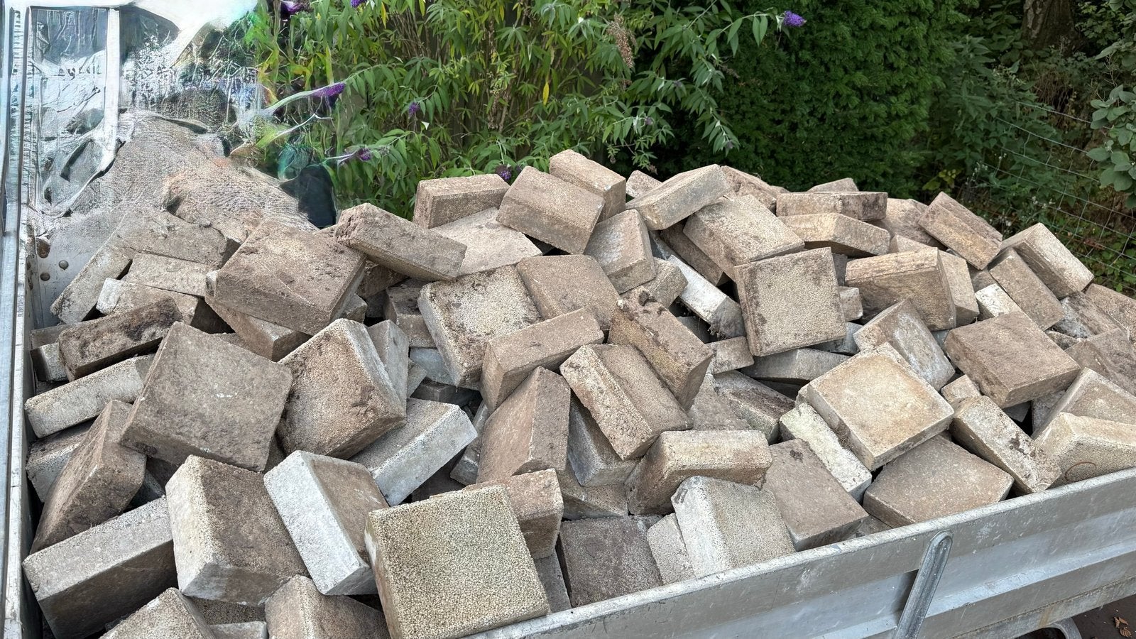 Betontegels 20x20x7 cm, Tuin en Terras, Ophalen, Gebruikt, Beton, Terrastegels