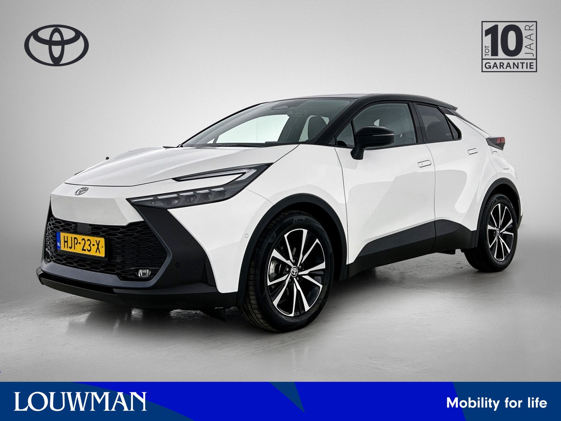 Toyota C-HR 1.8 Hybrid 140 First Edition Bi-Tone | NIEUW GEL, Stof, 725 kg, 4 cilinders, Origineel Nederlands