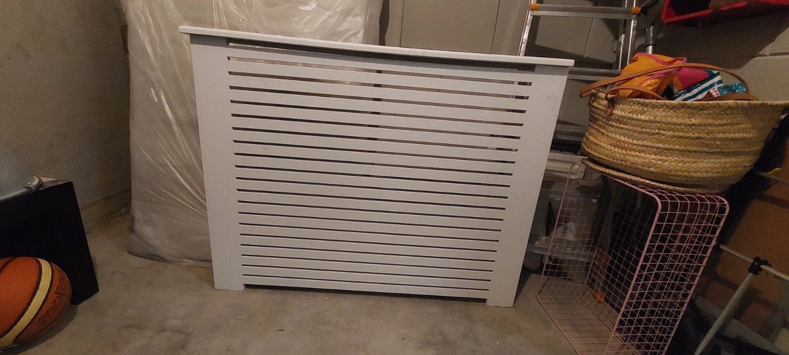 Radiatorombouw wit 110x75x20 cm, Ophalen, Gebruikt