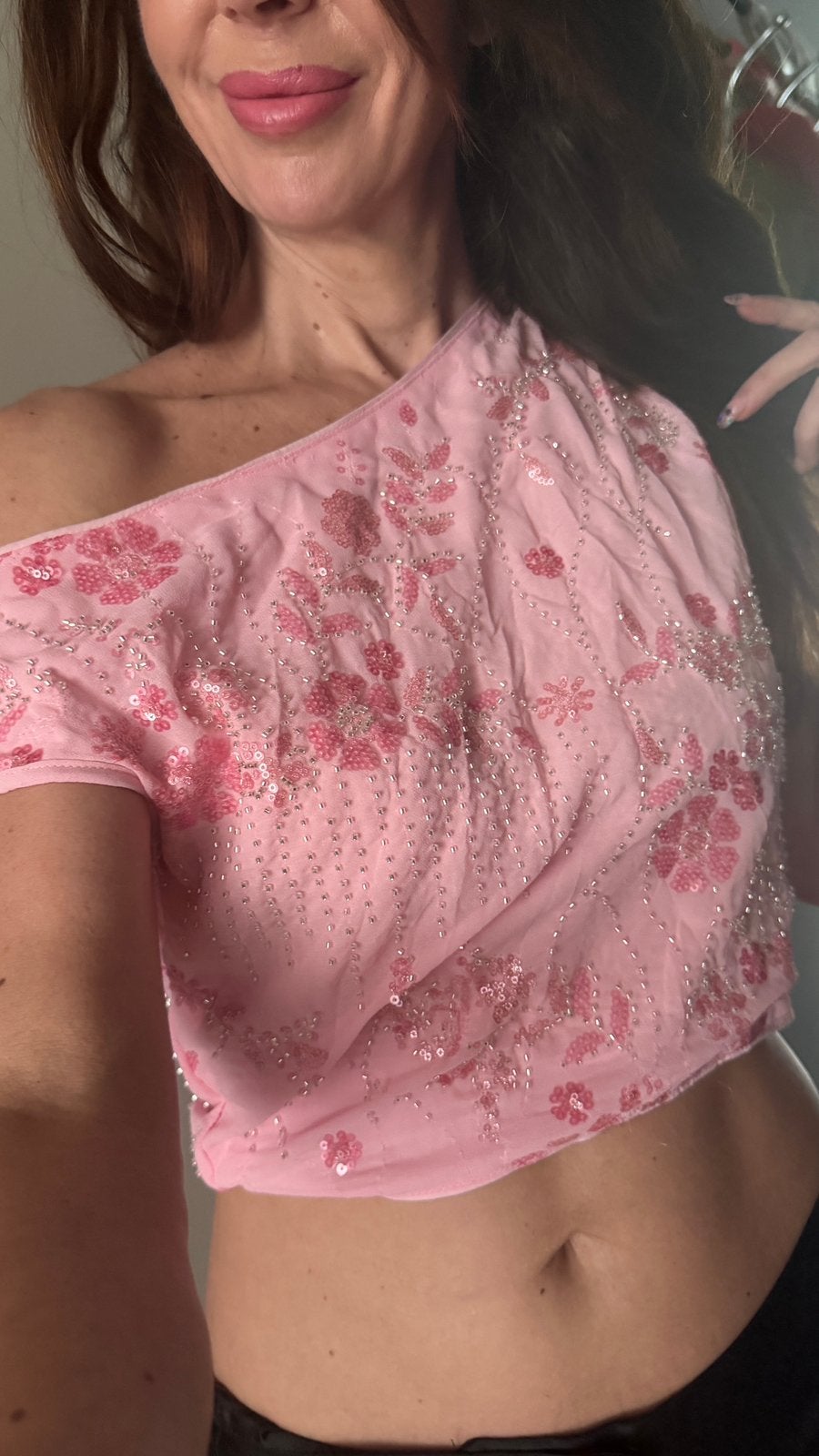 Glitter topje, Maat 38/40 (M), Nieuw, Ophalen of Verzenden, Roze