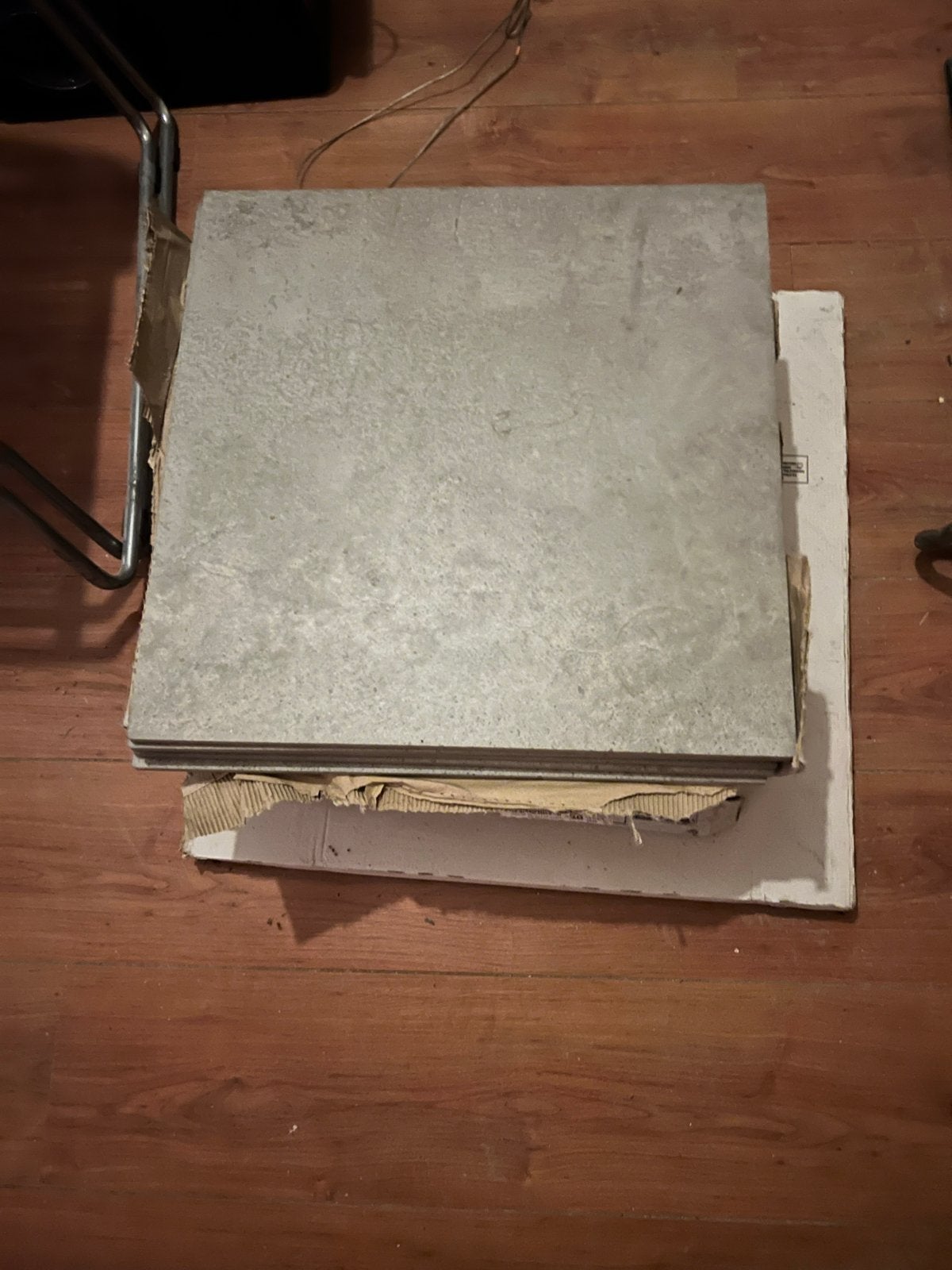 Vloertegels 45x45 cm - Grijs/Betonlook - Vileroy&Boch Nieuw, Ophalen, 40 tot 60 cm, Keramiek, Nieuw