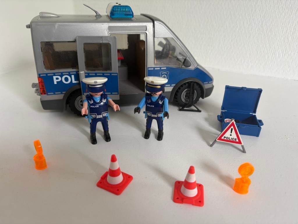 Playmobil 9236: grijze politiebus, Ophalen, Gebruikt