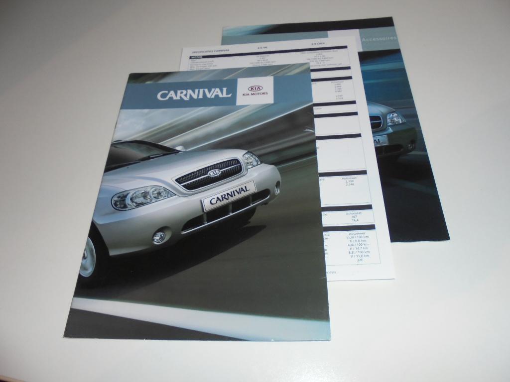 brochure Kia Carnival  2005, Ophalen of Verzenden, Nieuw, Overige merken