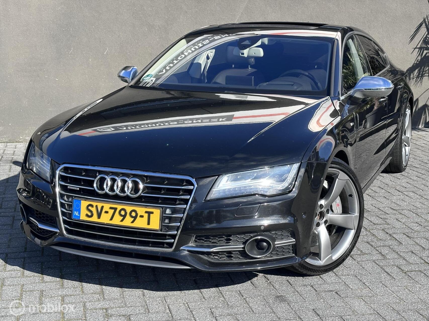 Audi A7 3.0 BiTDI quattro| 442 PK| 906 Nm|Massage| Keramisch, Auto's, Euro 5, Gebruikt, 4 stoelen, Zwart