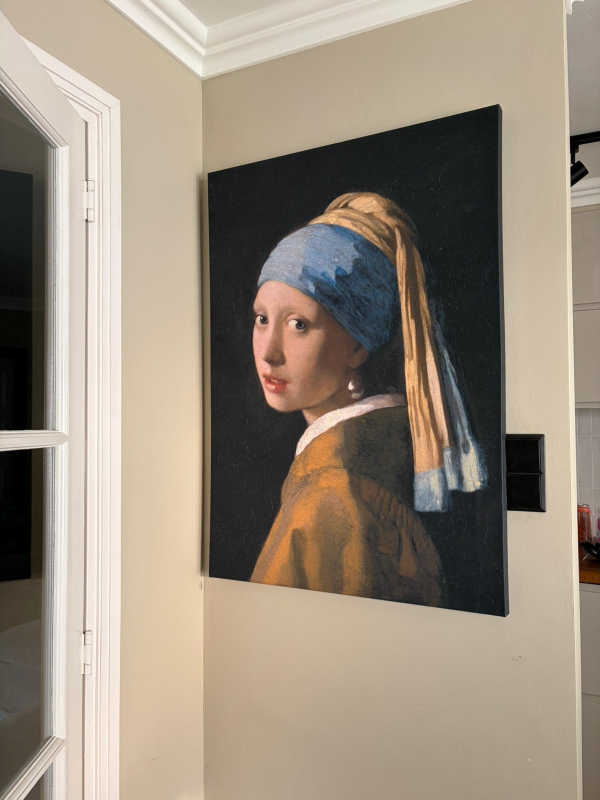 Schilderij meisje met de Parel, Antiek en Kunst, Ophalen of Verzenden