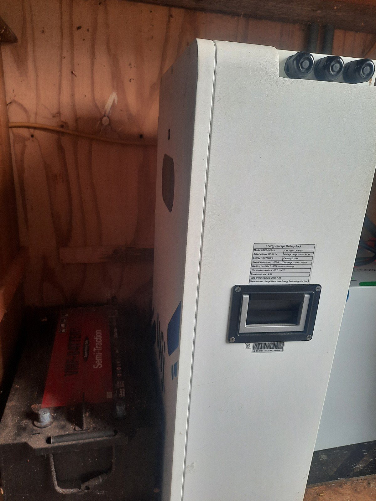 51,2 volt accu 2 jaar oud, Ophalen, Gebruikt, Overige typen, 200 wattpiek of meer