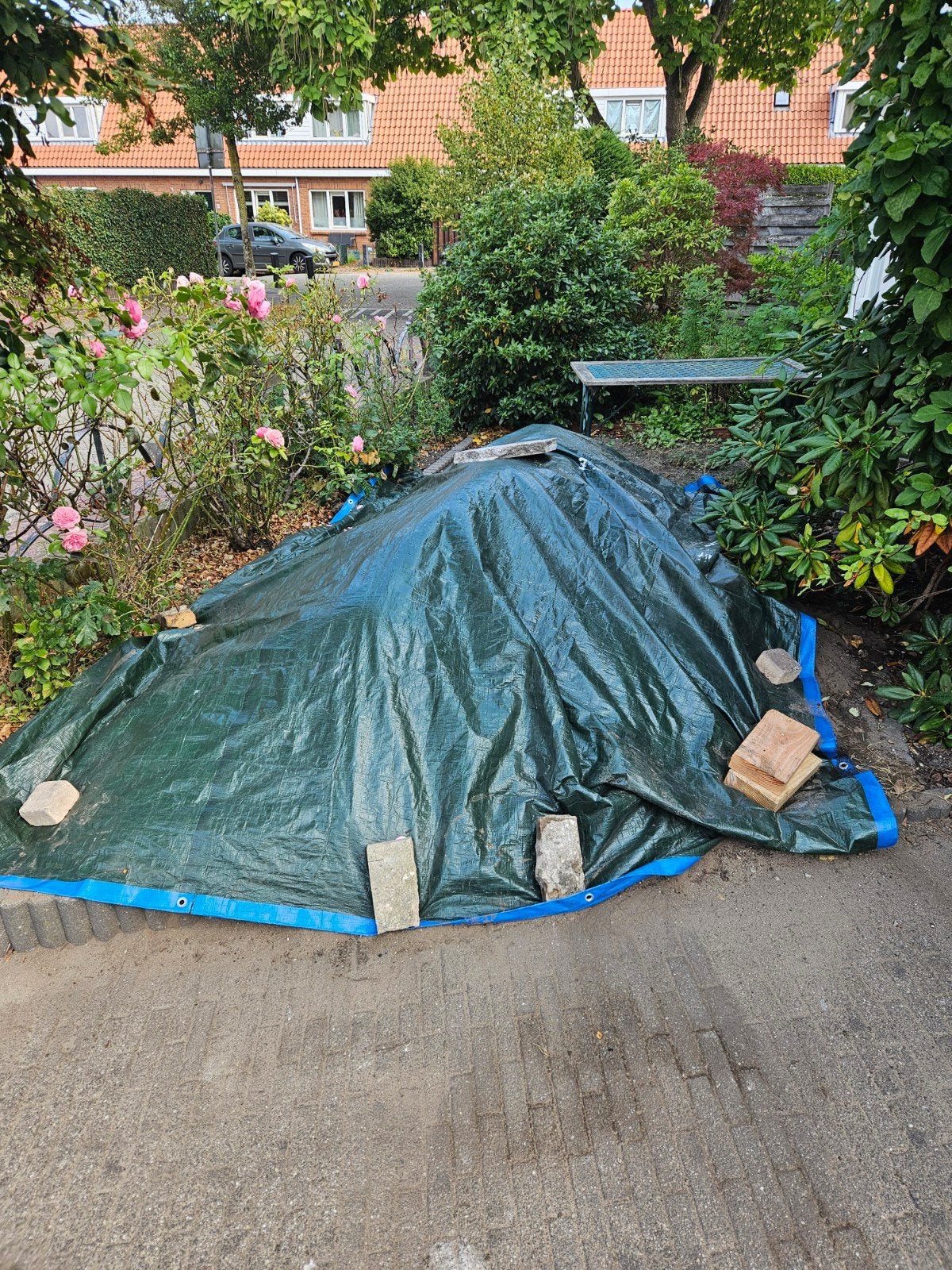 GRATIS afhalen ophooggrond 3-4 m2, Ophalen, Gebruikt