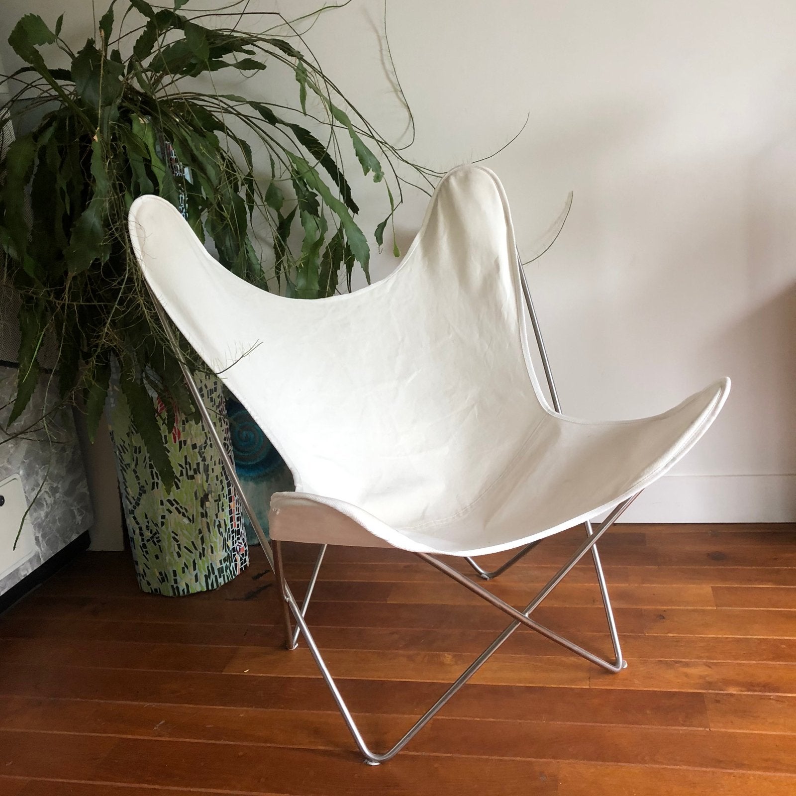 Plux  Design Vlinderstoel, Huis en Inrichting, Ophalen, Modern Design, 75 tot 100 cm, Zo goed als nieuw