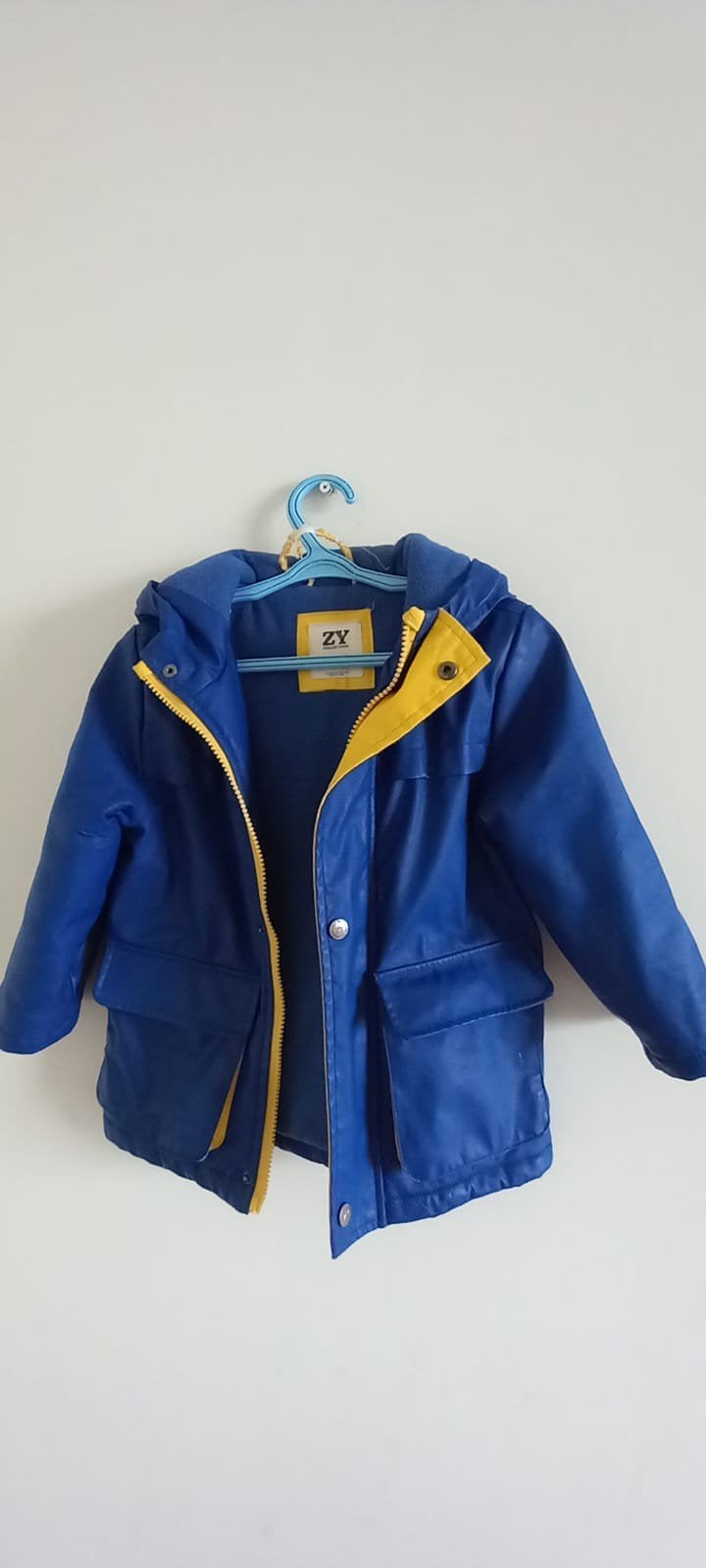Blauwe regenjas voor herfst - ZY Collection 2/3 jaar, Ophalen of Verzenden, Gebruikt, Jongen of Meisje