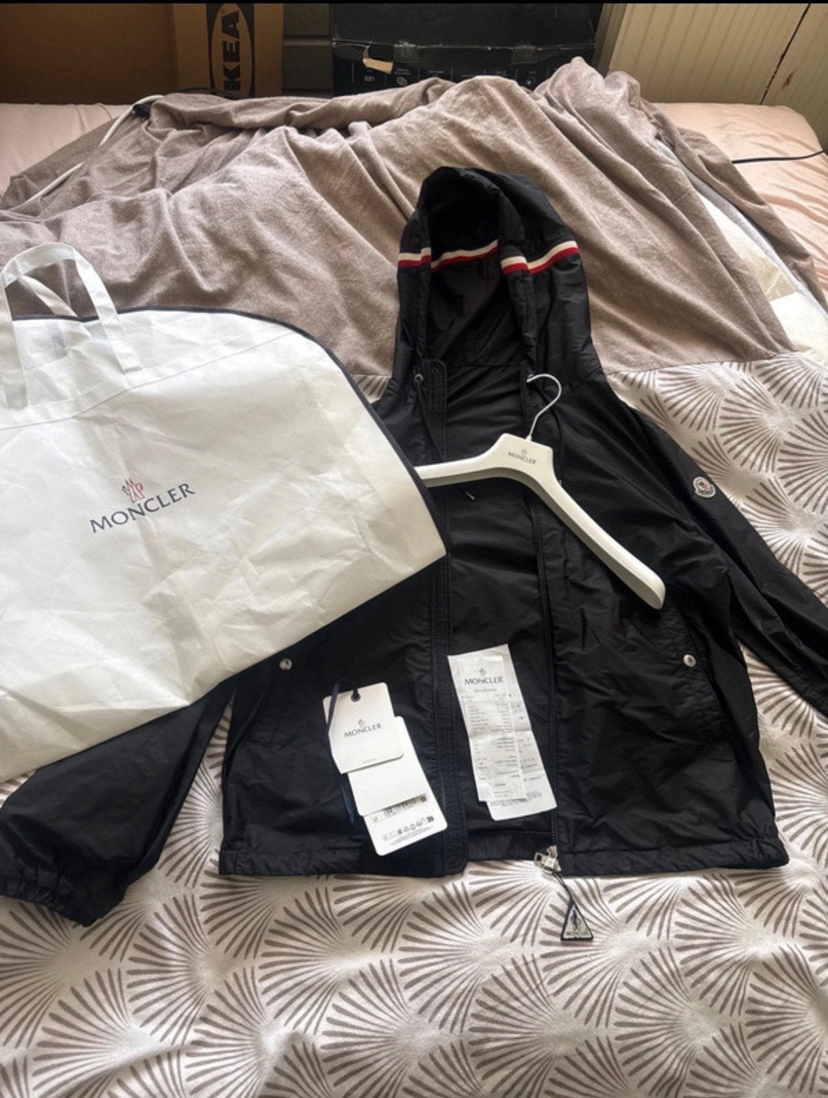 Moncler Grimpeurs Giubbotto Windbreaker Zwart Maat 5 (L), Ophalen of Verzenden, Nieuw, Maat 52/54 (L), Zwart