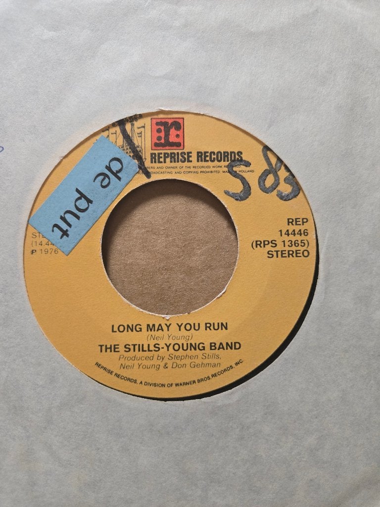 Stills - Young band - Long may you run, Cd's en Dvd's, Vinyl Singles, Gebruikt, 7 inch, Ophalen of Verzenden, Pop