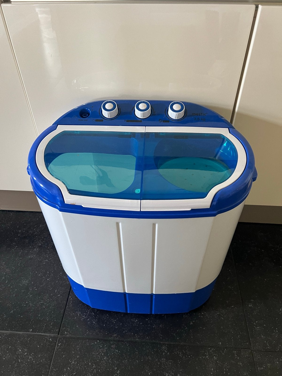Mestic MW-120 Mini Wasmachine - Compact & Efficiënt, Ophalen, Minder dan 1200 toeren, Minder dan 85 cm, Minder dan 4 kg