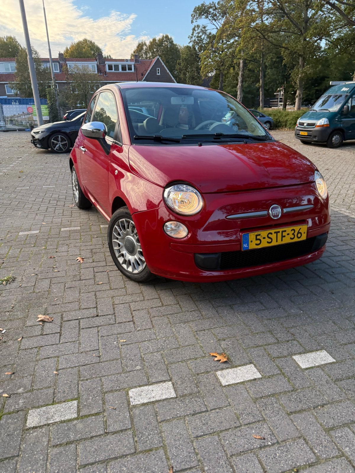 Fiat 500 0.9 Twinair C 2013 Rood, 840 kg, Leder en Stof, Origineel Nederlands, Handgeschakeld