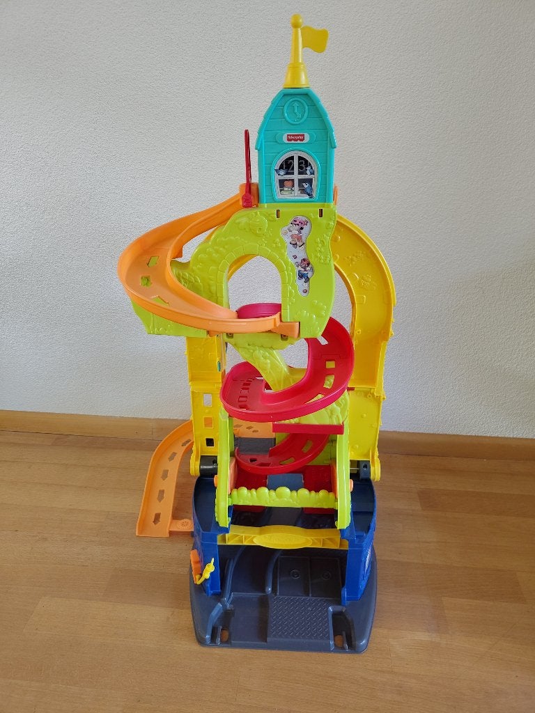 Fisher price Little people zit en sta racebaan, Ophalen, Zo goed als nieuw, Speelset