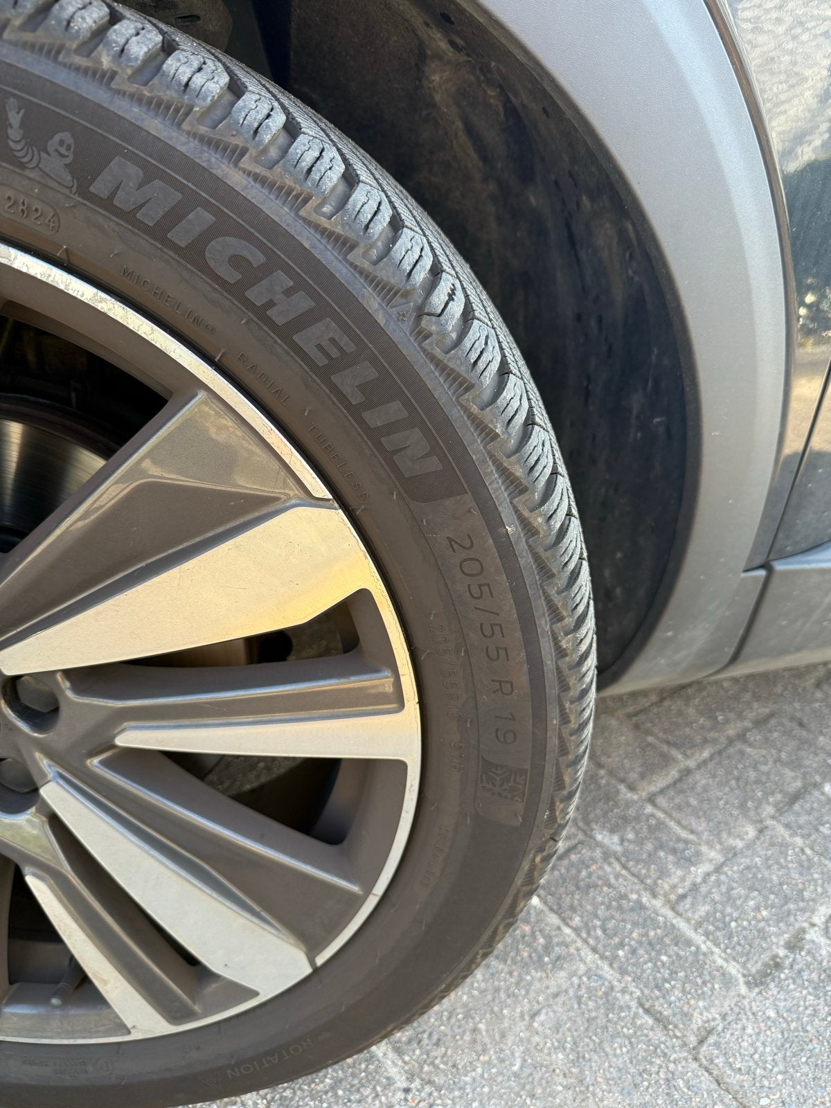 4 Michelin Alpin 7 Winterbanden 205/55 R19 97H XL, Gebruikt, Band(en), Personenwagen, Ophalen