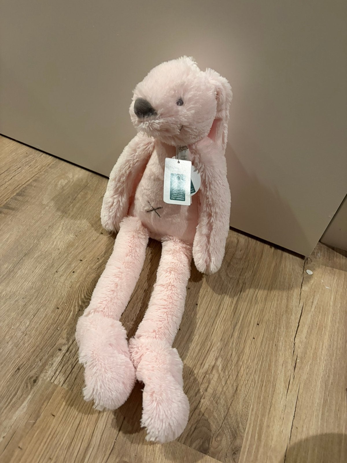 Happy Horse Knuffel Rabbit Richie Pink 38 cm nieuw met kaart, Happy Horse, Ophalen of Verzenden, Middelgroot (20 tot 80 cm), Roze