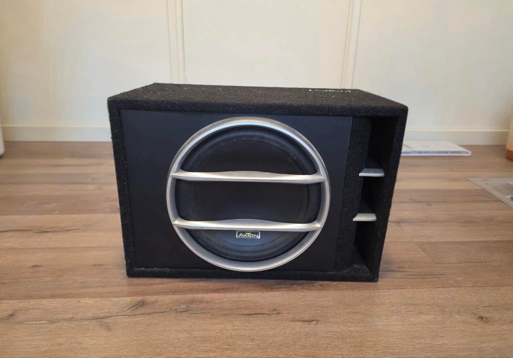 Axton AXB30 Subwoofer - Krachtige Bass voor Auto, Gebruikt, Subwoofer, 120 watt of meer, Ophalen