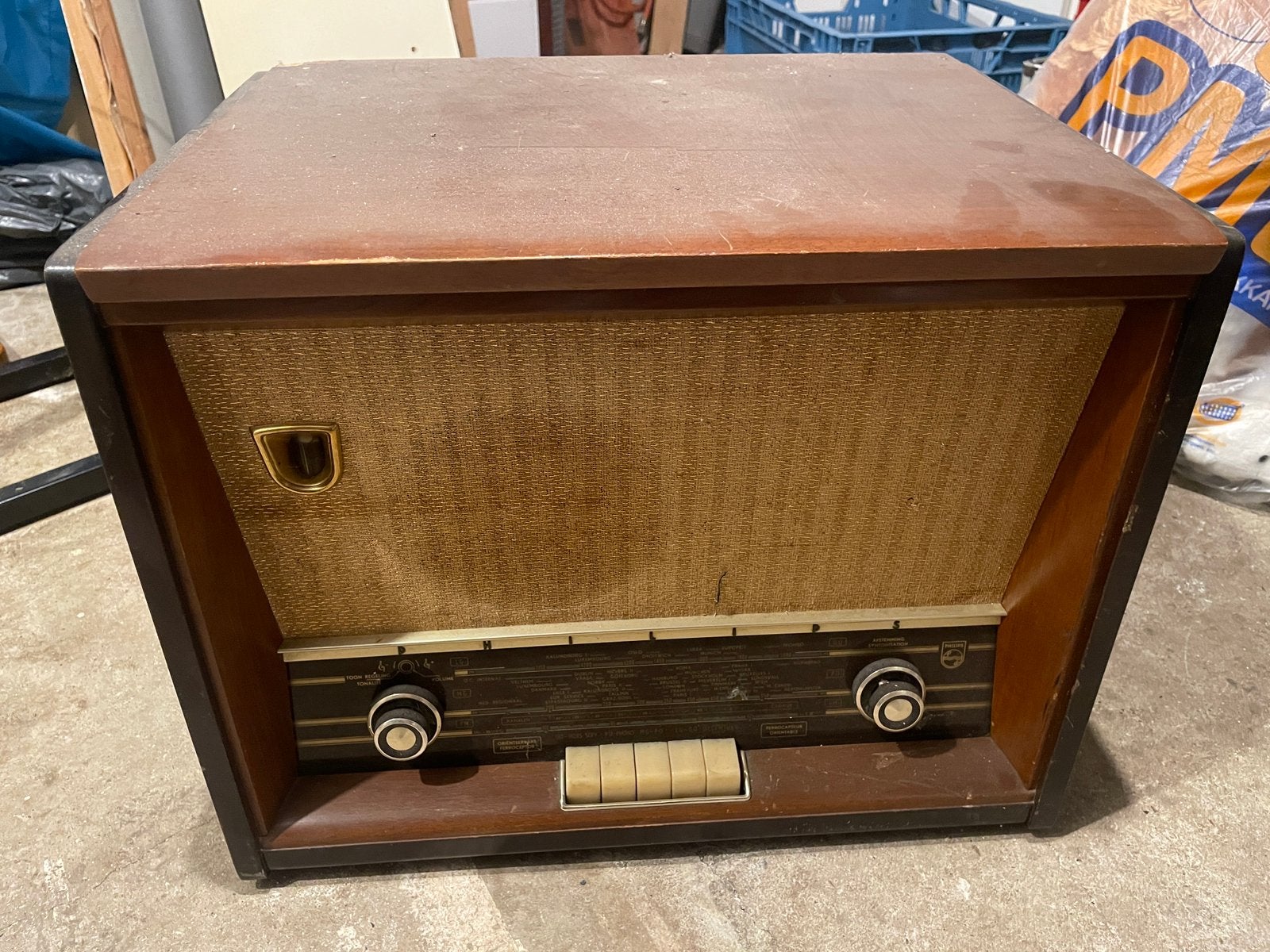 Vintage Philips radio/platenspeler, Ophalen