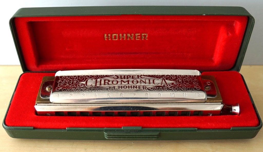 Hohner mondharmonica Chromonica 270, Ophalen of Verzenden, Zo goed als nieuw, Met koffer of doosje, C-mondharmonica