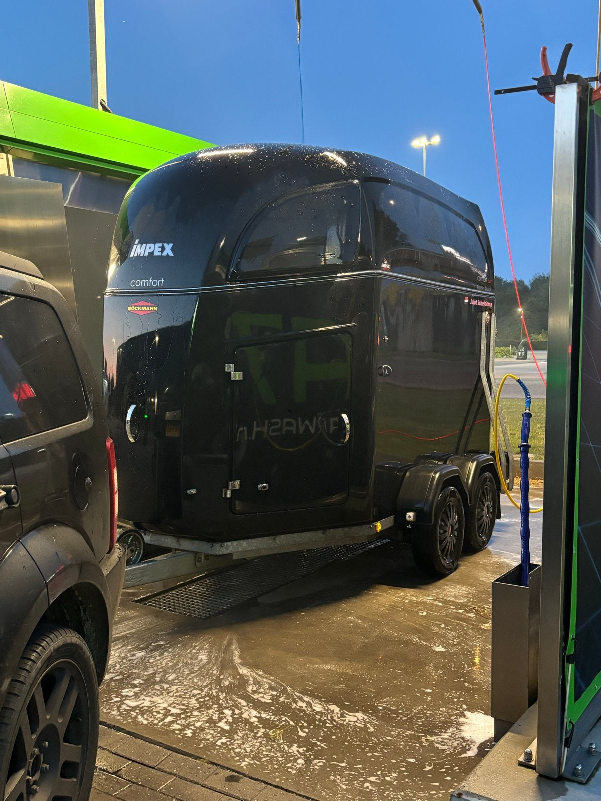 Böckmann Comfort tweepaards trailer 2021, Dieren en Toebehoren, Ophalen, Zo goed als nieuw, Polyester, 2-paards trailer