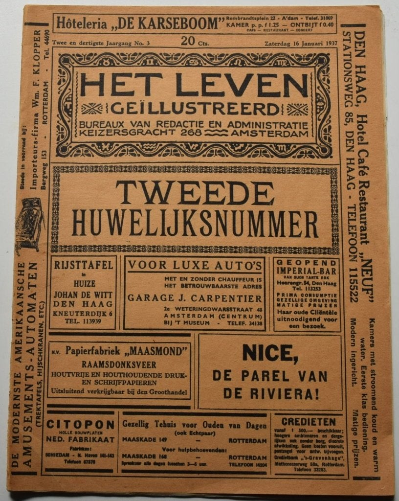 Tijdschrift “Het Leven Geïllustreerd” 1937., Ophalen of Verzenden, Gelezen, Overige typen