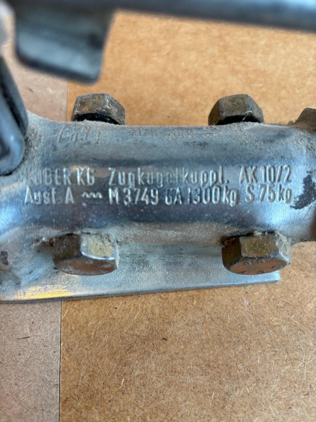 KOBER KG AK10/2 Trekhaak Koppeling 1300kg met slot, Ophalen of Verzenden, Gebruikt