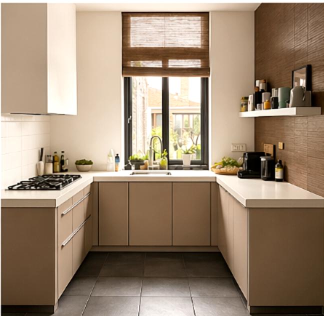 Moderne U-keuken met Siemens apparatuur en Boretti gasplaat, Huis en Inrichting, Keuken | Complete keukens, Ophalen, Gebruikt