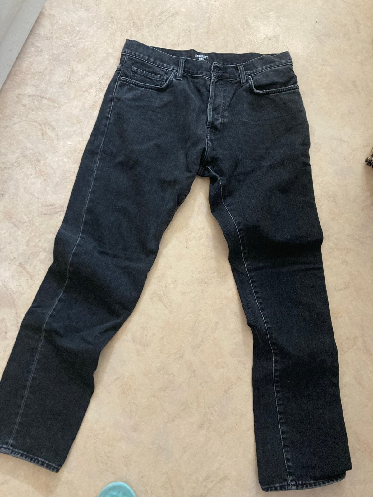 Carhartt WIP Jeans - Zwart - W33/L32, Verzenden, Zo goed als nieuw, Zwart, W33 - W34 (confectie 48/50)