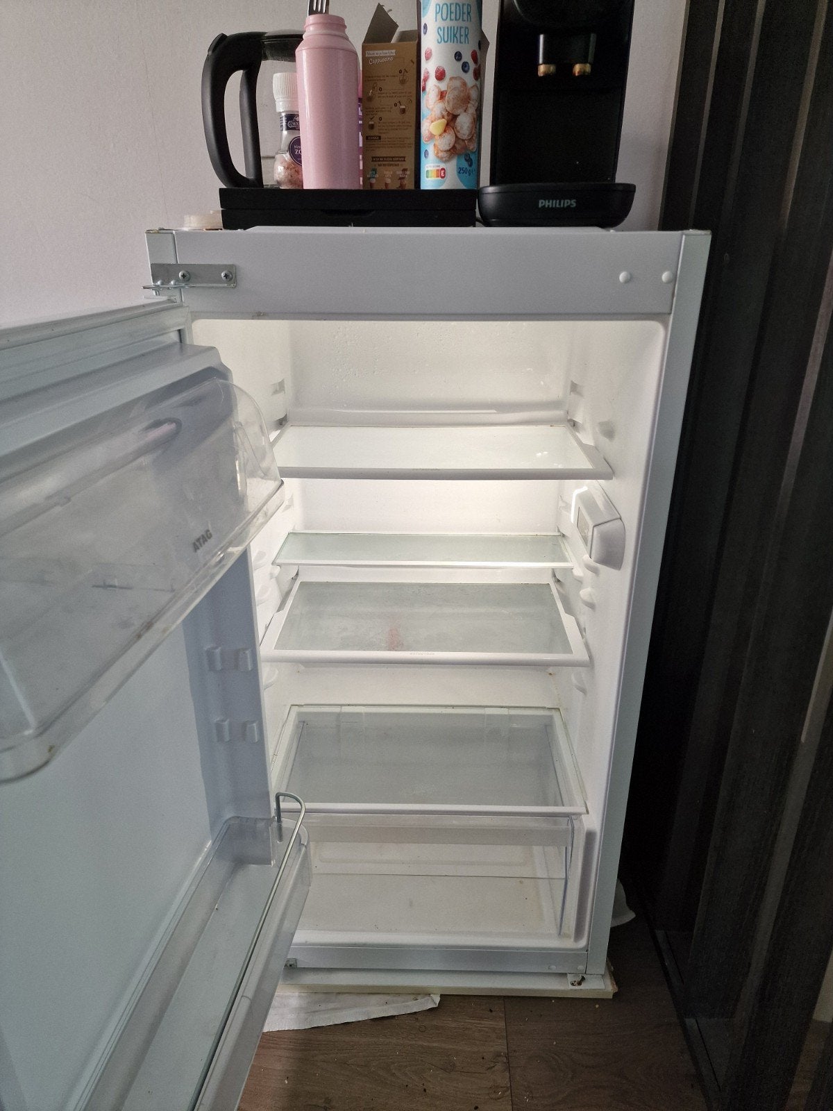 ATAG inbouw koelkast, 100 tot 150 liter, 45 tot 60 cm, Ophalen, 85 tot 120 cm