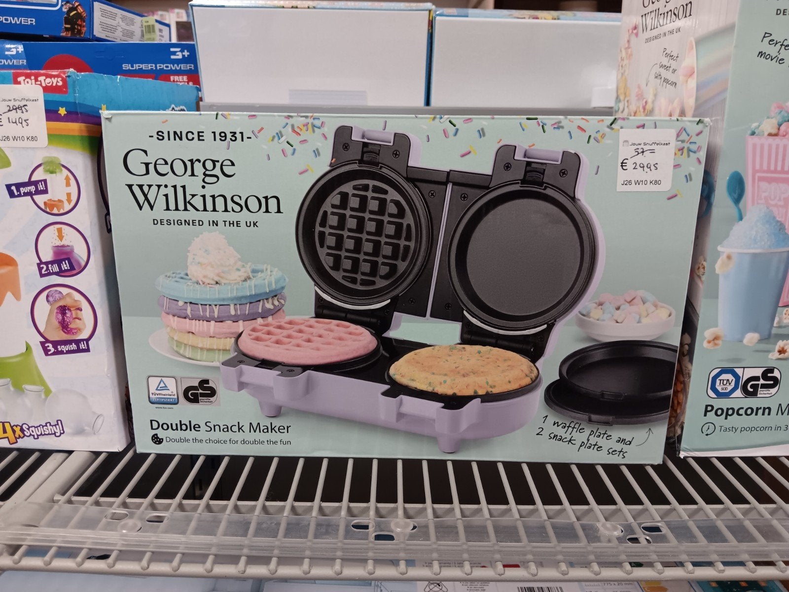 George Wilkinson Dubbele Snack Maker - Wafel- en Snackijzer, Onbekend, Verenigd Koninkrijk, Nieuw, Ophalen of Verzenden, Info@georgewilkinson.co.uk