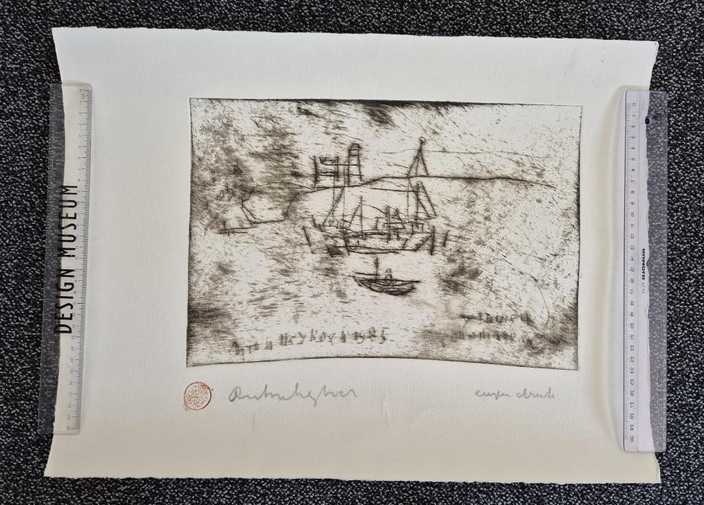 Originele Ets van Anton Heyboer, Antiek en Kunst, Ophalen