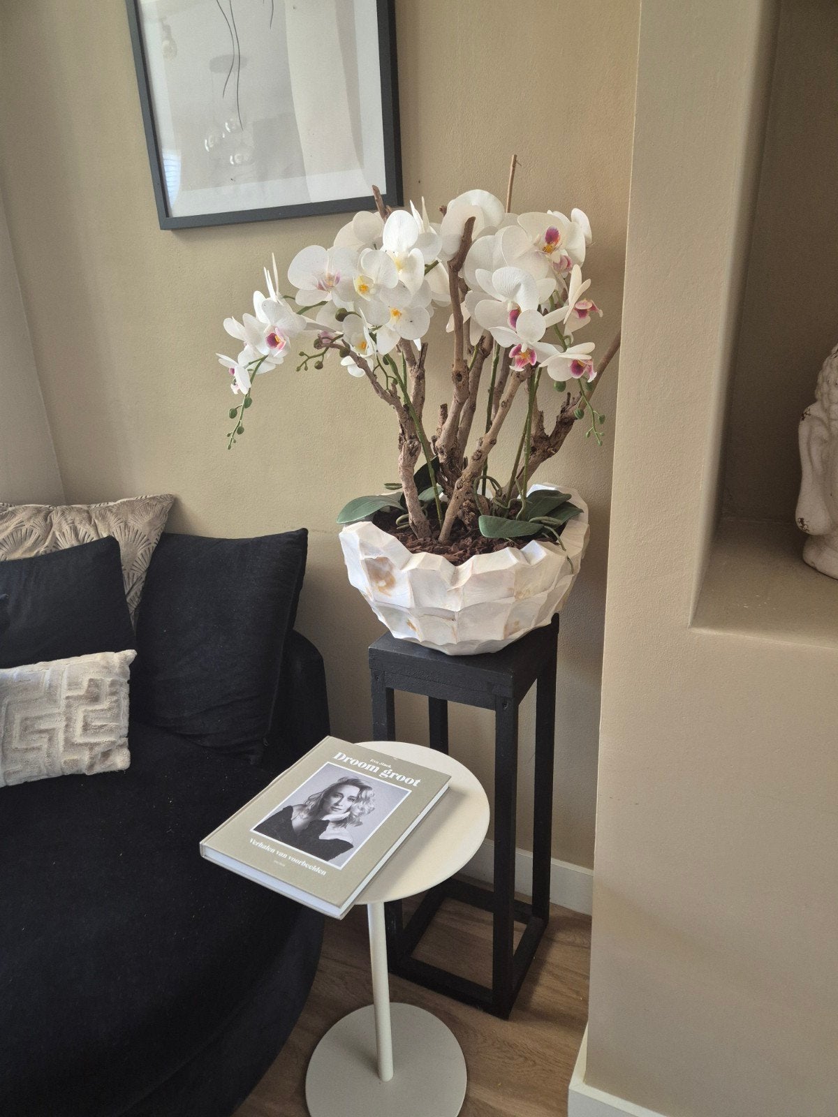 plantenstandaard hotel chique hout, Ophalen