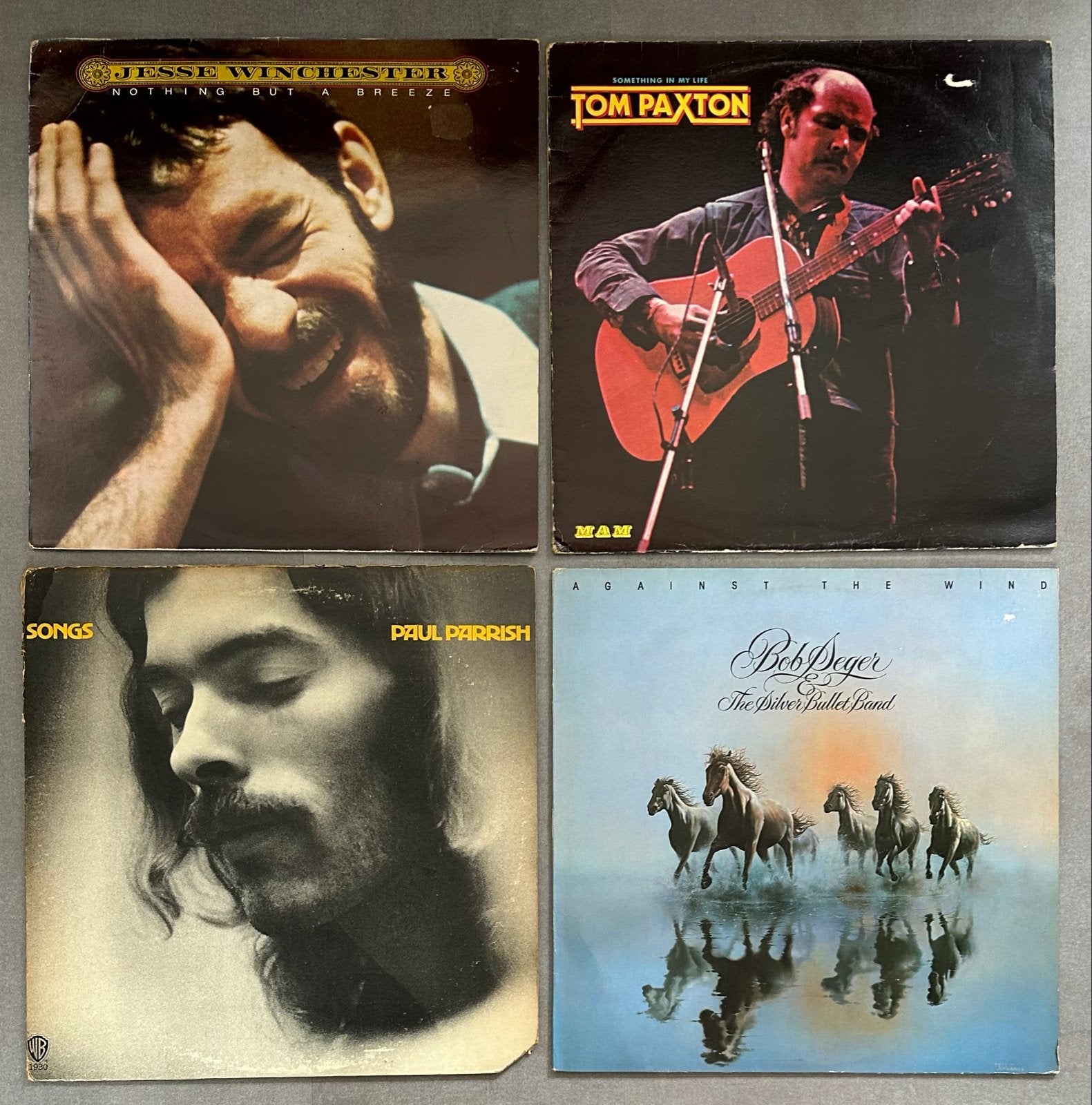 LP's: Jesse Winchester, Tom Paxton, Paul Parrish, Bob Seger, Cd's en Dvd's, Vinyl | Rock, Ophalen of Verzenden, Gebruikt, 12 inch