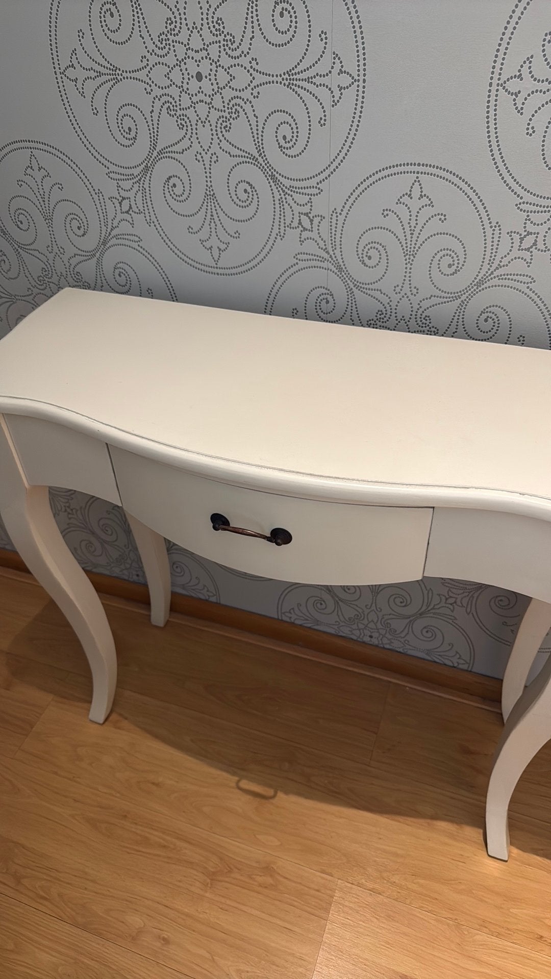 Tafeltje wit, Ophalen, 50 tot 100 cm, Rond, Zo goed als nieuw