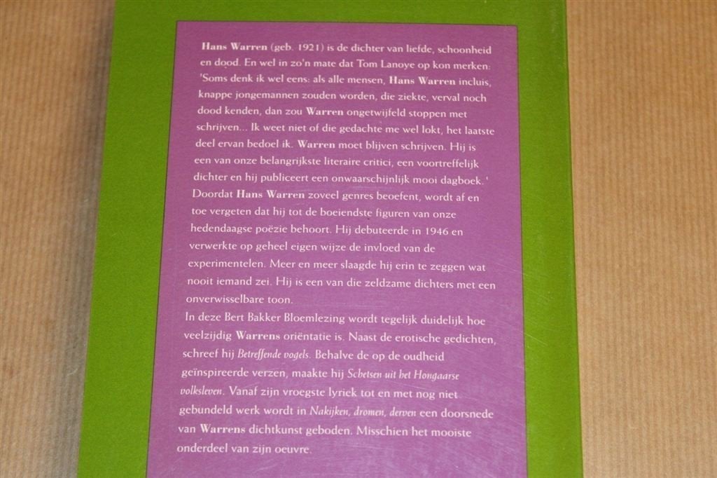 Nakijken, Dromen, Derven — Hans Warren Gedichten, Ophalen of Verzenden, Gelezen