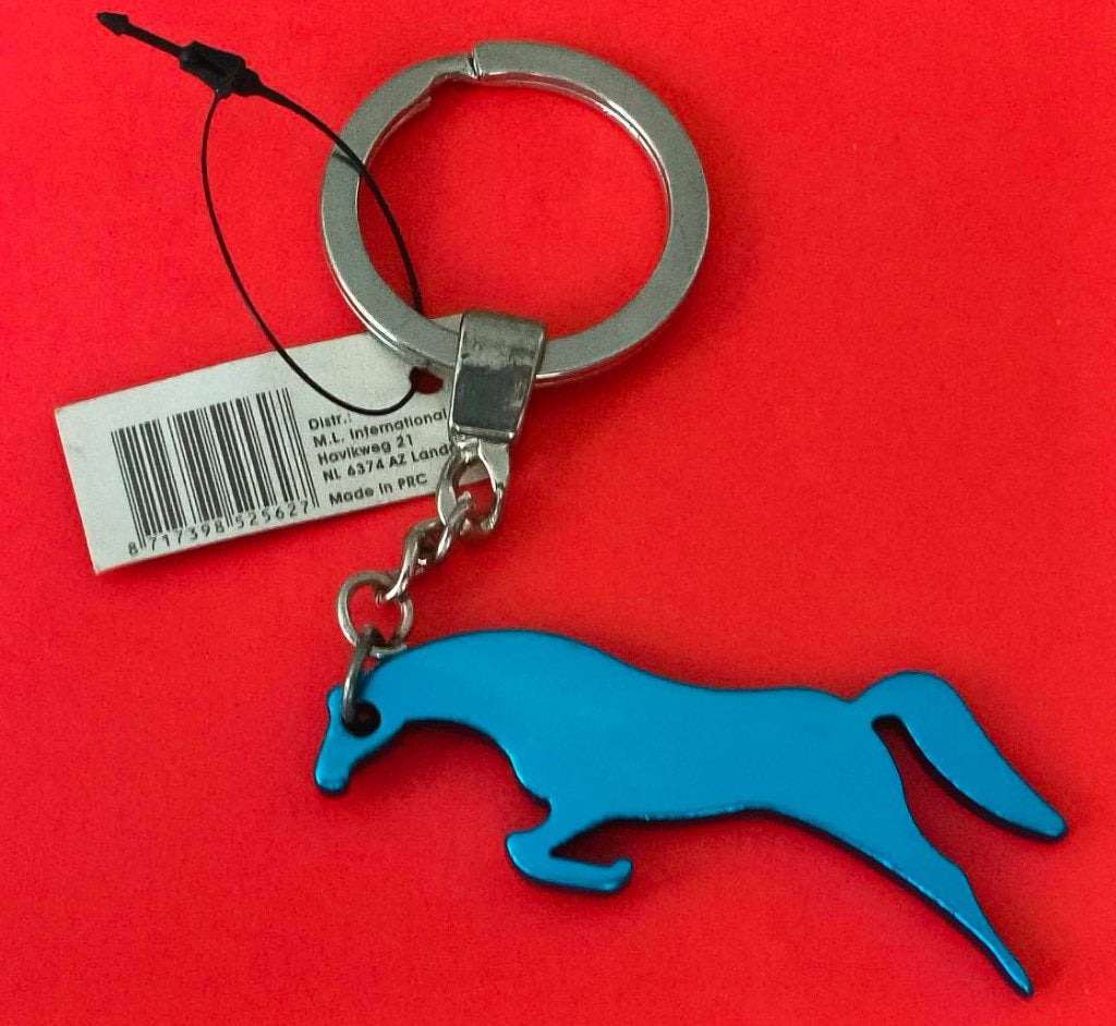 Paard sleutelhanger (blauw), Verzamelen, Sleutelhangers, Ophalen of Verzenden, Nieuw, Dier of Natuur